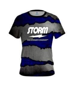 Storm Blue Rigid Steel CoolWick Bowling Jersey