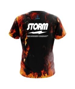 Alternative view of Storm Orange Flame CoolWick Bowling Jersey
