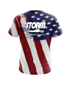 Alternative view of Storm Painted Flag CoolWick Bowling Jersey