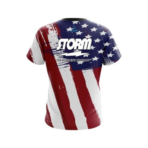 Storm Painted Flag CoolWick Bowling Jersey - Image 2