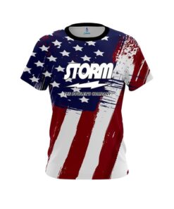 Storm Painted Flag CoolWick Bowling Jersey