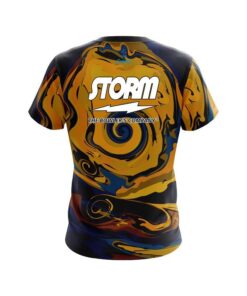 Alternative view of Storm Painted Vortex Moon CoolWick Bowling Jersey