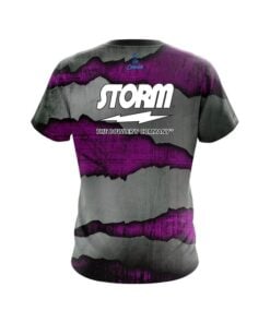 Alternative view of Storm Purple Rigid Steel CoolWick Bowling Jersey