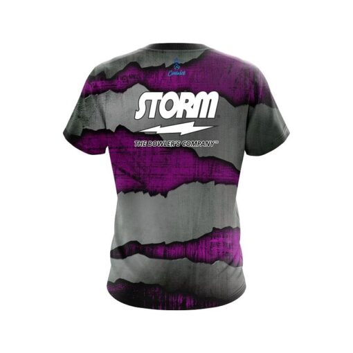 Storm Purple Rigid Steel CoolWick Bowling Jersey - Image 2
