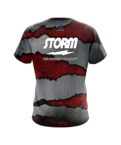 Alternative view of Storm Red Rigid Steel CoolWick Bowling Jersey