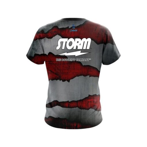Storm Red Rigid Steel CoolWick Bowling Jersey - Image 2