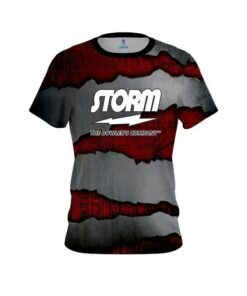 Storm Red Rigid Steel CoolWick Bowling Jersey