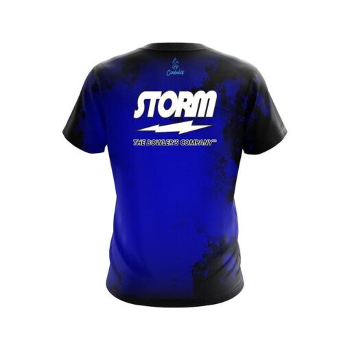 Storm Toxic Rugged Smoke Blue CoolWick Bowling Jersey - Image 2