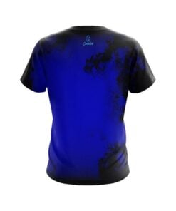 Alternative view of Plain Toxic Rugged Smoke Blue CoolWick Bowling Jersey