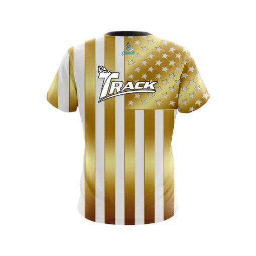 Track American Gold Flag CoolWick Bowling Jersey - Image 2