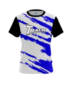 Track Athlete Bolt Blue CoolWick Bowling Jersey