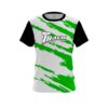 Track Athlete Bolt Green CoolWick Bowling Jersey