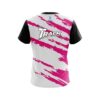 Track Athlete Bolt Pink CoolWick Bowling Jersey - Image 2