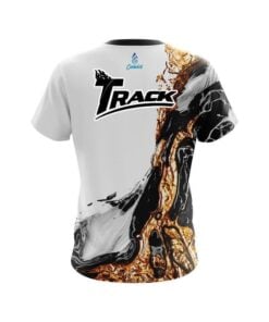 Alternative view of Track Black And Gold Liquid Marble CoolWick Bowling Jersey