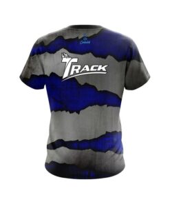 Alternative view of Track Blue Rigid Steel CoolWick Bowling Jersey