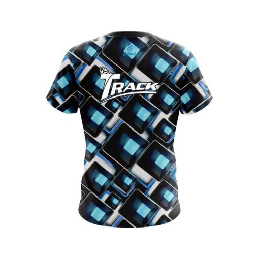 Track Conception Blue CoolWick Bowling Jersey - Image 2