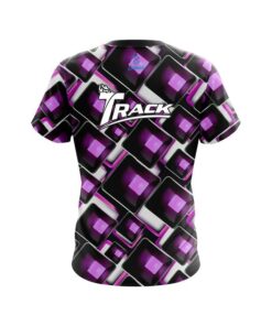 Alternative view of Track Conception Purple CoolWick Bowling Jersey