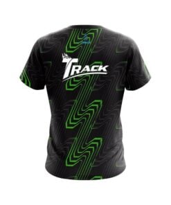 Alternative view of Track Halftone Extreme Green CoolWick Bowling Jersey