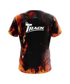 Alternative view of Track Orange Flame CoolWick Bowling Jersey