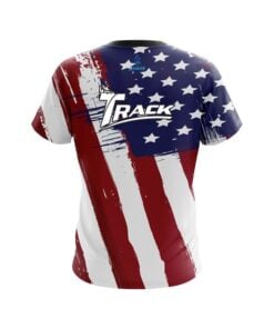Alternative view of Track Painted Flag CoolWick Bowling Jersey