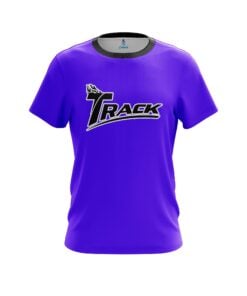 Track Plain Purple CoolWick Bowling Jersey