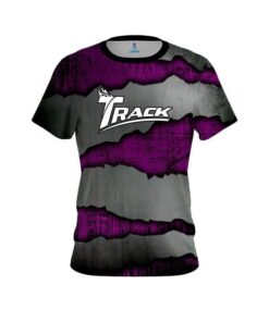 Track Purple Rigid Steel CoolWick Bowling Jersey