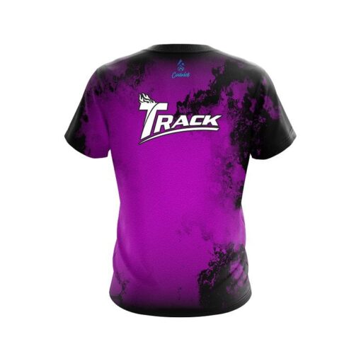 Track Toxic Rugged Smoke Purple CoolWick Bowling Jersey - Image 2