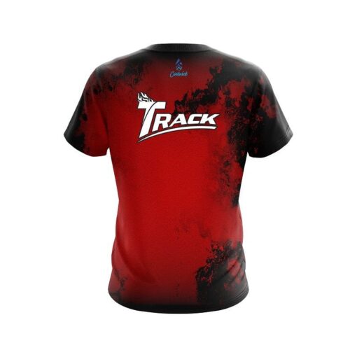 Track Toxic Rugged Smoke Red CoolWick Bowling Jersey - Image 2