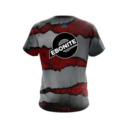 Ebonite Red Rigid Steel CoolWick Bowling Jersey - Image 2