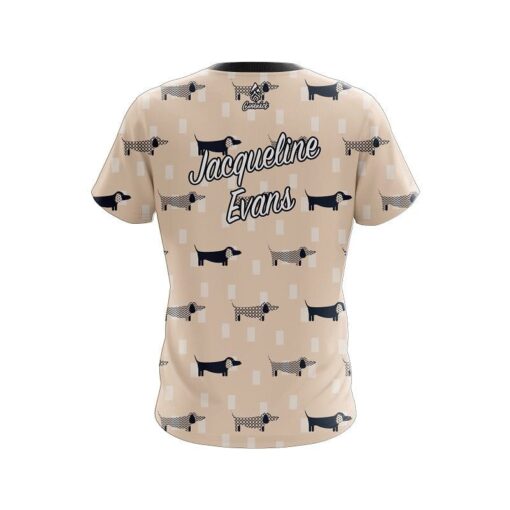 Jacqueline Evans Storm Dachshund Dog CoolWick Bowling Jersey - Image 2