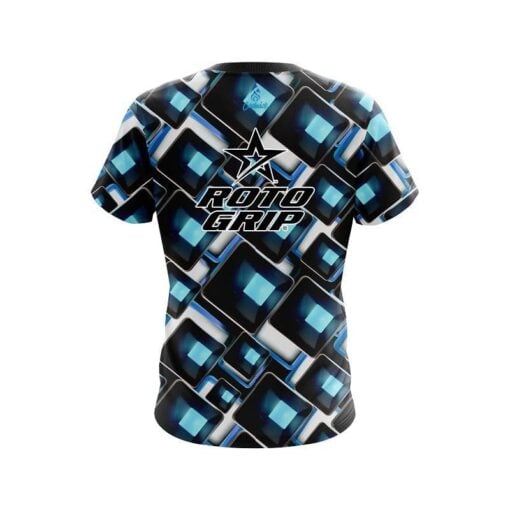 Roto Grip Conception Blue CoolWick Bowling Jersey - Image 2