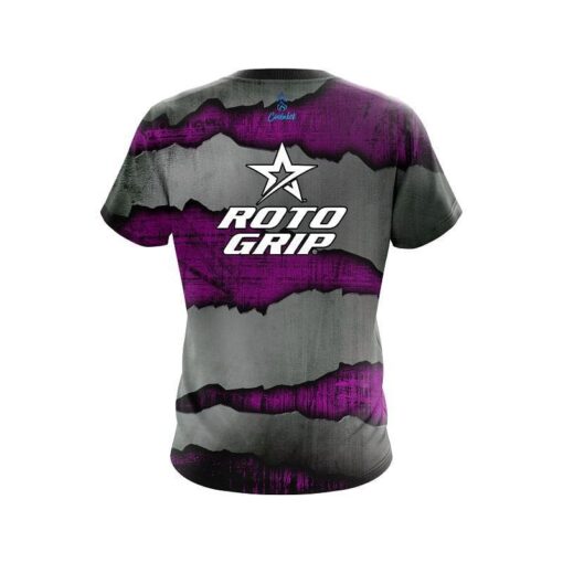 Roto Grip Purple Rigid Steel CoolWick Bowling Jersey - Image 2