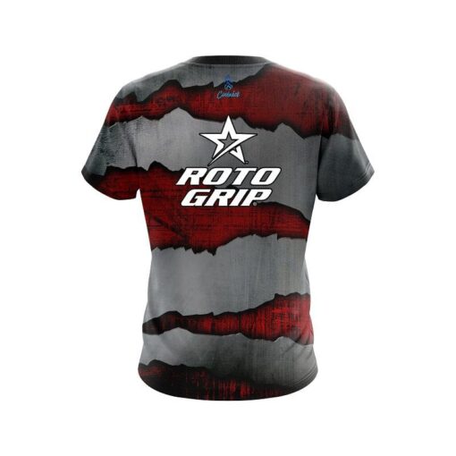 Roto Grip Red Rigid Steel CoolWick Bowling Jersey - Image 2