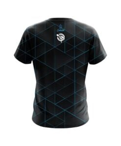 Alternative view of 12Bagger Geo Light Blue CoolWick Bowling Jersey