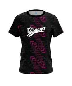 12Bagger Halftone Extreme Pink CoolWick Bowling Jersey