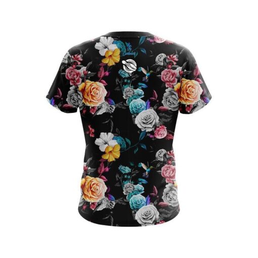 12Bagger Hummingbird Watercolor Art CoolWick Bowling Jersey - Image 2