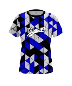12Bagger Prism Blue CoolWick Bowling Jersey