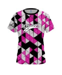 12Bagger Prism Pink CoolWick Bowling Jersey