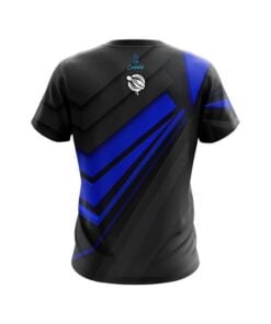 Alternative view of 12Bagger Steaming Dynamic Blue CoolWick Bowling Jersey