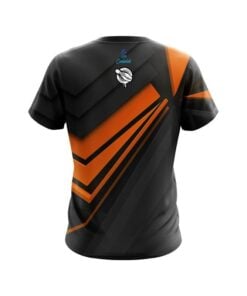 Alternative view of 12Bagger Steaming Dynamic Orange CoolWick Bowling Jersey