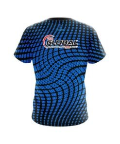 Alternative view of 900 Global Dyanamic Flux Blue CoolWick Bowling Jersey