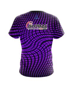 Alternative view of 900 Global Dyanamic Flux purple CoolWick Bowling Jersey