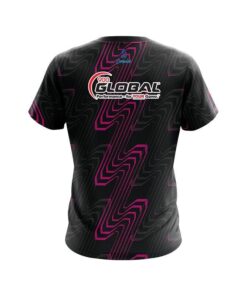 Alternative view of 900 Global Halftone Extreme Pink CoolWick Bowling Jersey