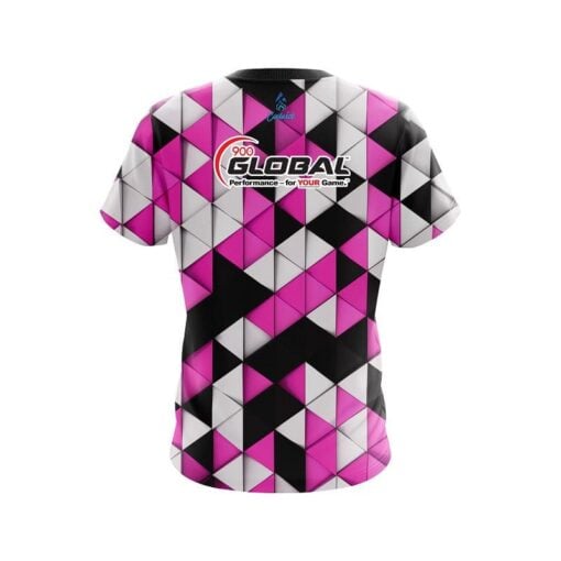900 Global Prism Pink CoolWick Bowling Jersey - Image 2