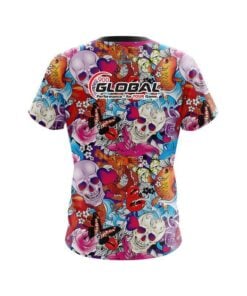 Alternative view of 900 Global Skull Love CoolWick Bowling Jersey