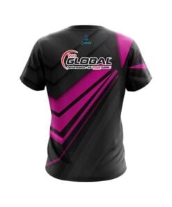 Alternative view of 900 Global Steaming Dynamic Pink CoolWick Bowling Jersey