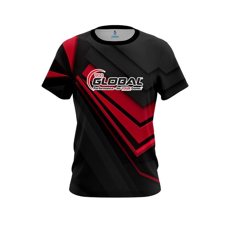 900 Global Steaming Dynamic Red CoolWick Bowling Jersey