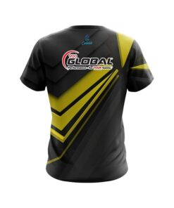 Alternative view of 900 Global Steaming Dynamic Yellow CoolWick Bowling Jersey