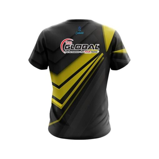 900 Global Steaming Dynamic Yellow CoolWick Bowling Jersey - Image 2