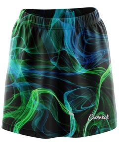 Blue And Green Smoke CoolWick Bowling Skort